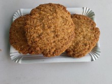 ÚJ / Zabpelyhes keksz, cukormentes, teljesőrlésű (100g)